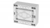 Rozdzielnica modułowa 1x8 n/t ECONOMIC BOX RN 1/8 drzwi transparentne (N+PE) IP40 2502-01